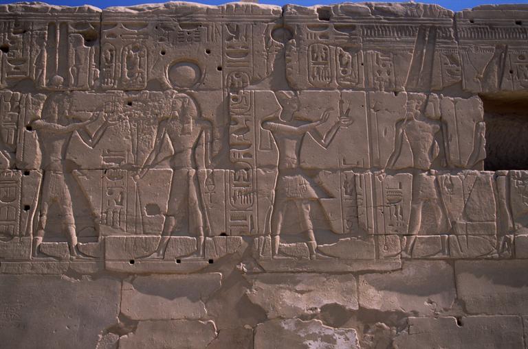 Relief of Rameses II making an offering to Amun-Re - Karnak - image