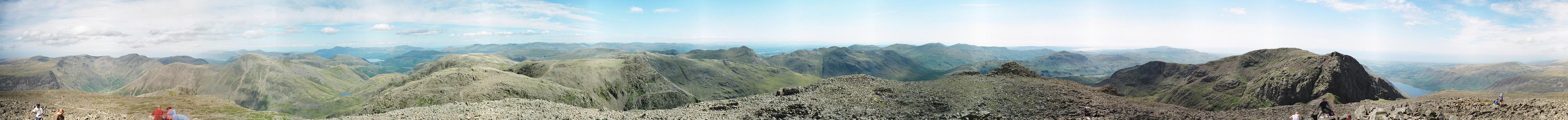 Scafell Pike - Complete Panorama