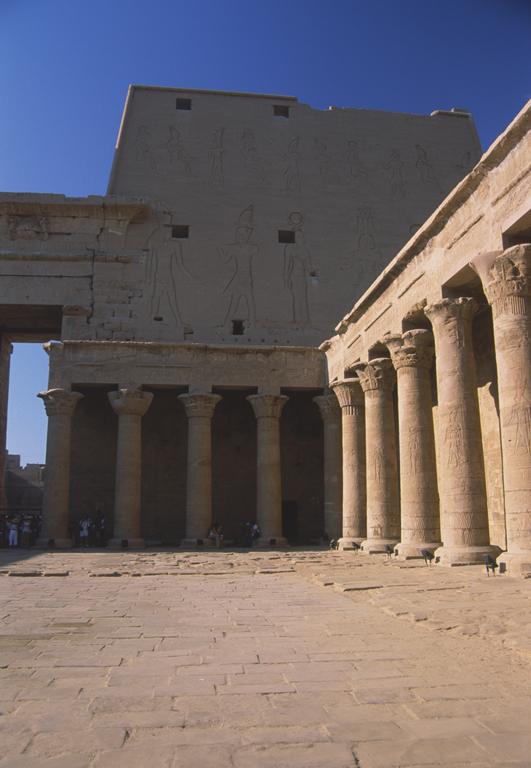 Pylon Seen from the Peristyle Court - Edfu - image