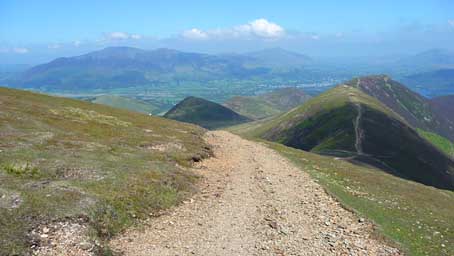 Scar Crags and Causey Pike from Sail