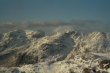 The Scafells from Bowfell
