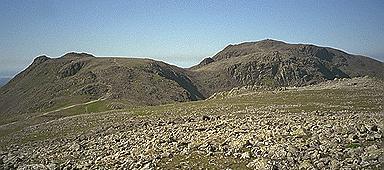 The Scafell Pikes from Great End