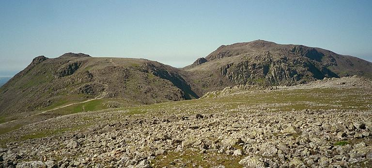 The Scafell Pikes from Great End