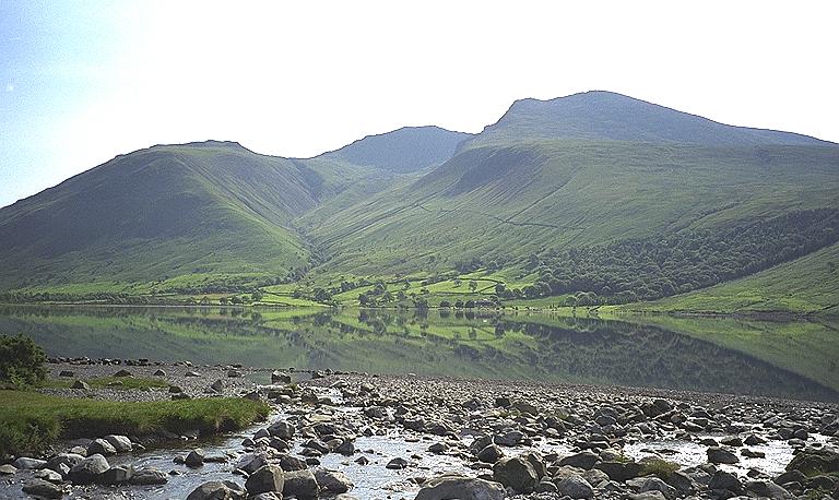 Scafells from Overbeck Bridge
